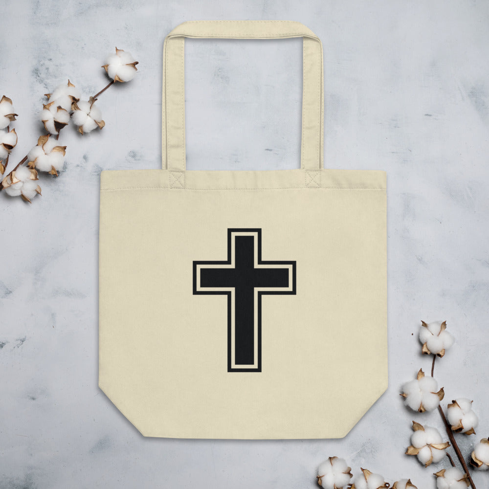 Double Cross Eco Tote Bag - Inspirational Expressions