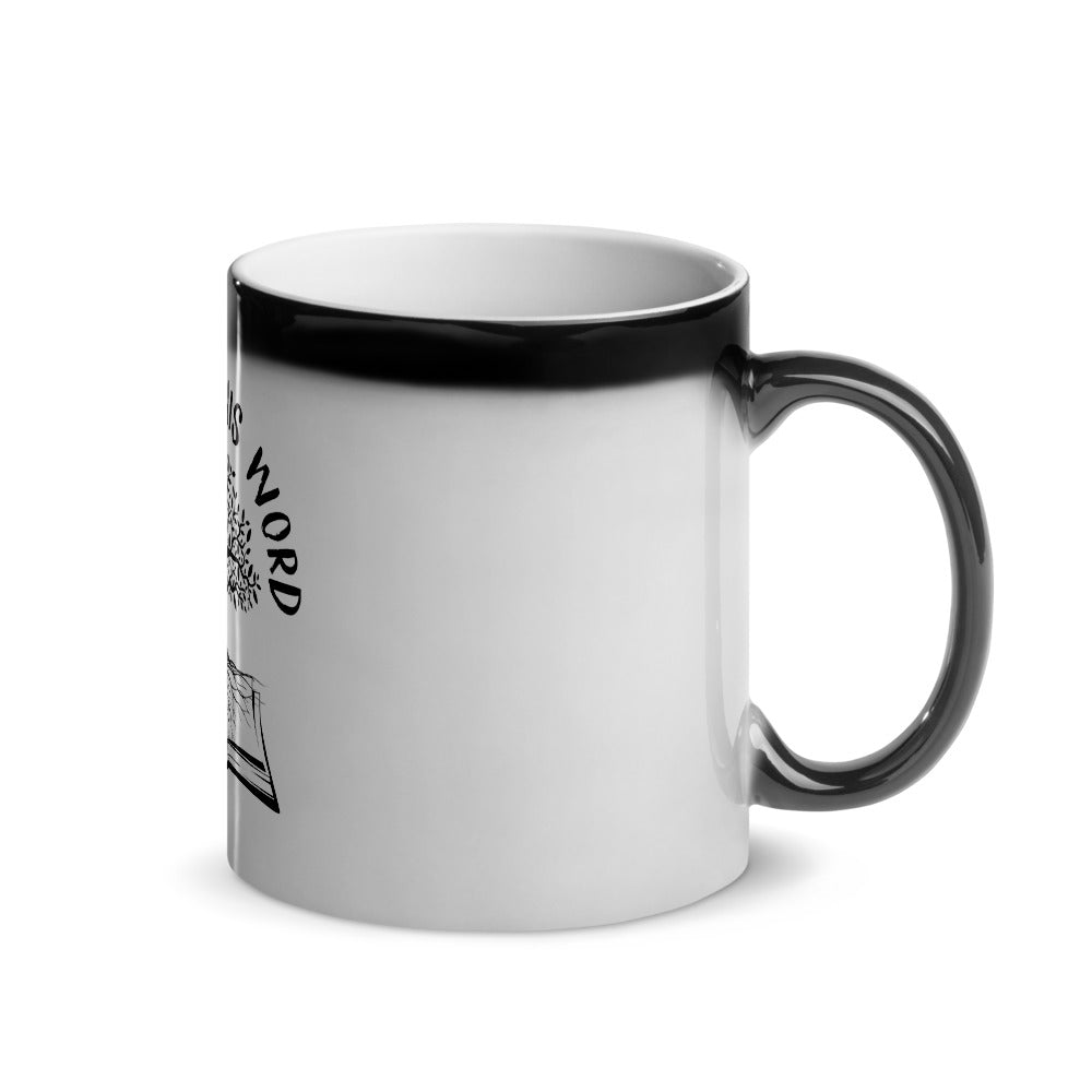 Rooted In HIs Word Glossy Magic Mug - Inspirational Expressions