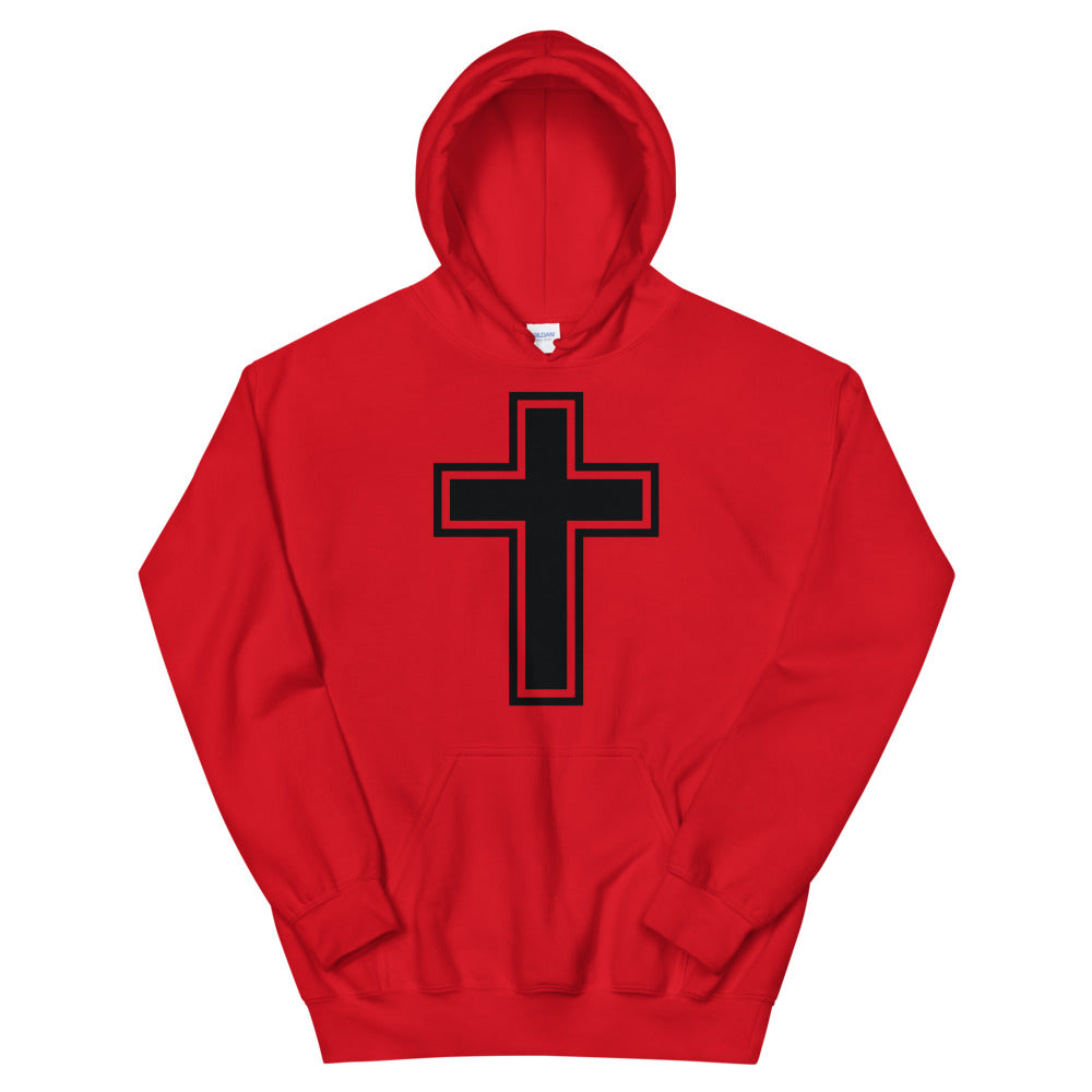 Cross Black Unisex Hoodie - Inspirational Expressions