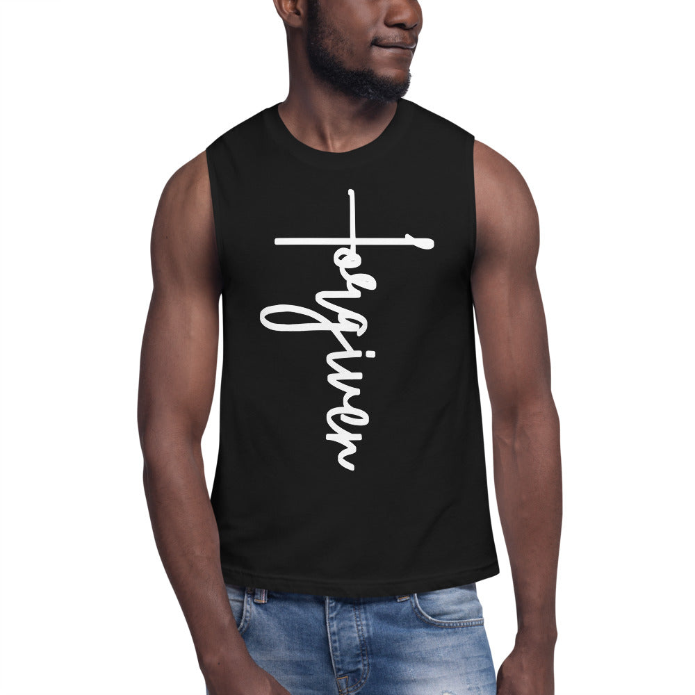 Forgiven Muscle Shirt - Inspirational Expressions