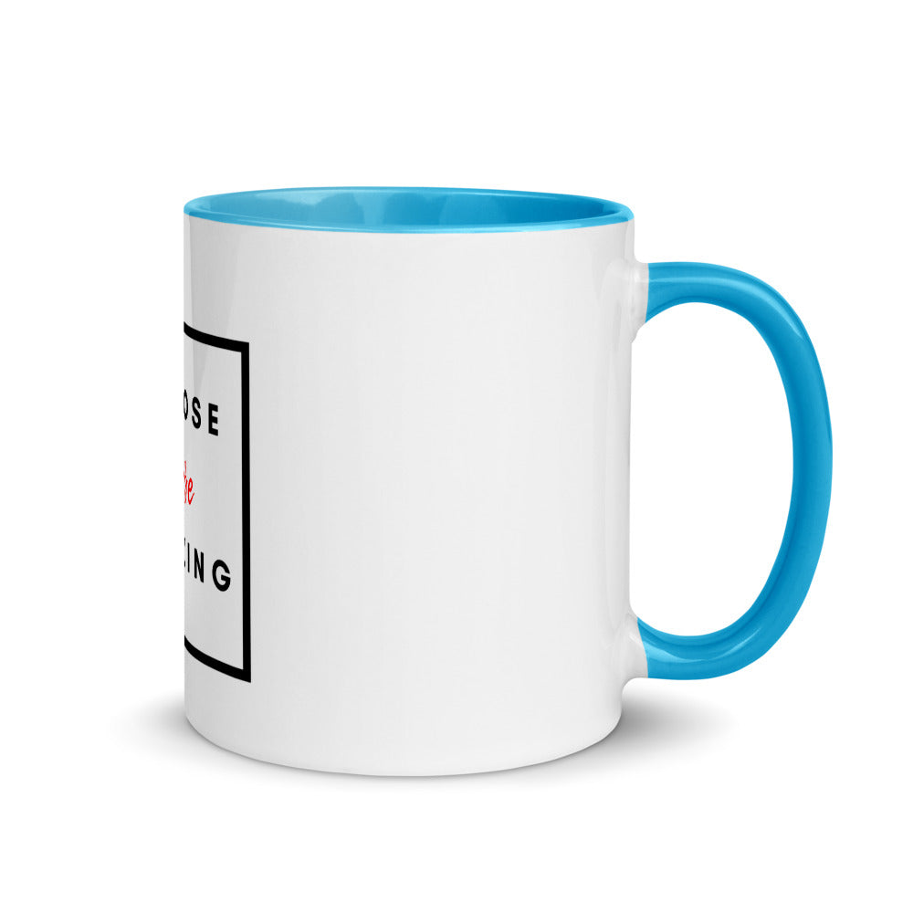 Choose To Be Amazing Mug with Color Inside - Inspirational Expressions