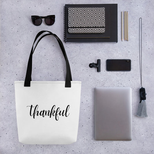 Thankful Tote Bag - Inspirational Expressions 