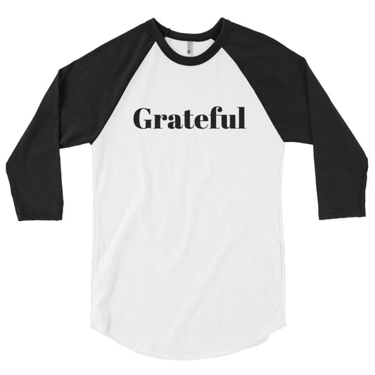 Grateful 3/4 Sleeve Shirt - Inspirational Expressions 