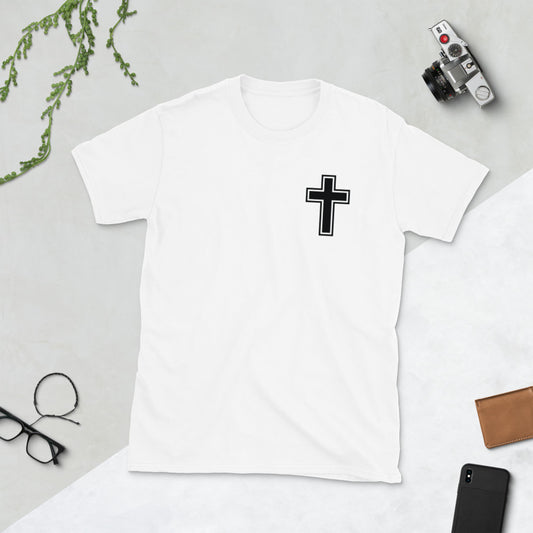 Cross Black  Unisex T-Shirt - Inspirational Expressions 