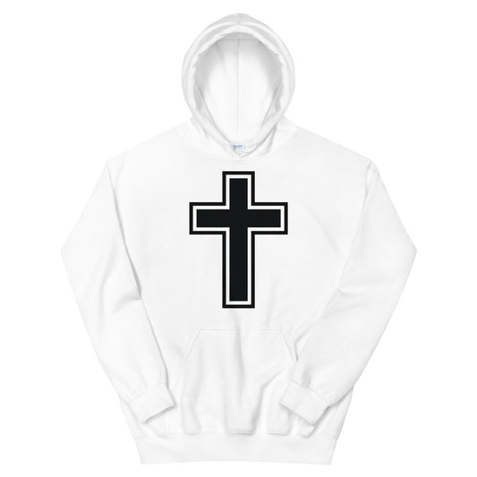 Cross Black Unisex Hoodie - Inspirational Expressions 