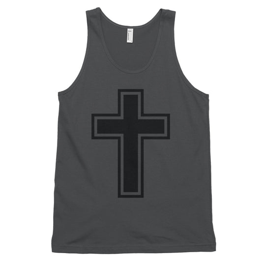 Cross Black Unisex Classic Tank Top - Inspirational Expressions 