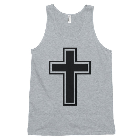 Cross Black Unisex Classic Tank Top - Inspirational Expressions 