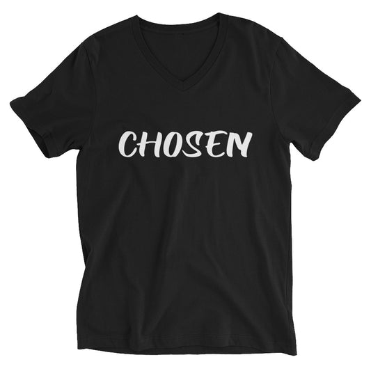 Chosen Unisex V-Neck T-Shirt - Inspirational Expressions 