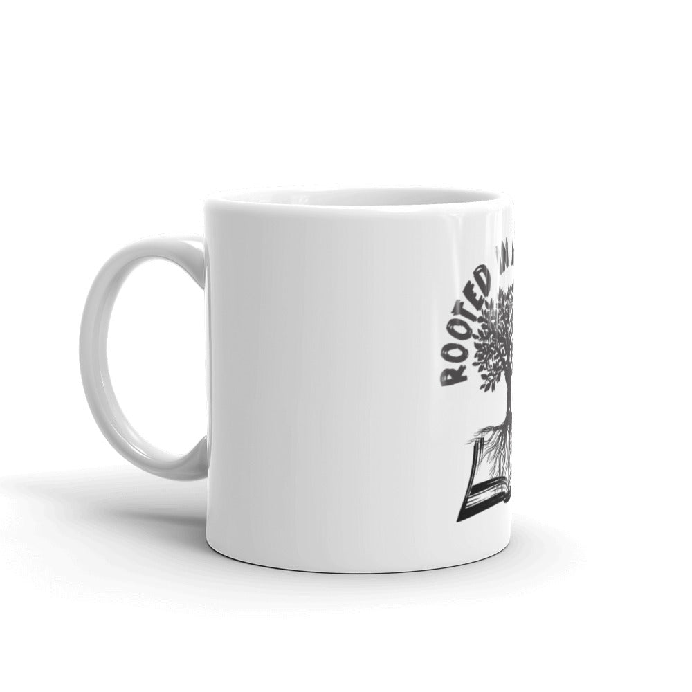 Rooted In His Word White GLOSSY mug - Inspirational Expressions 